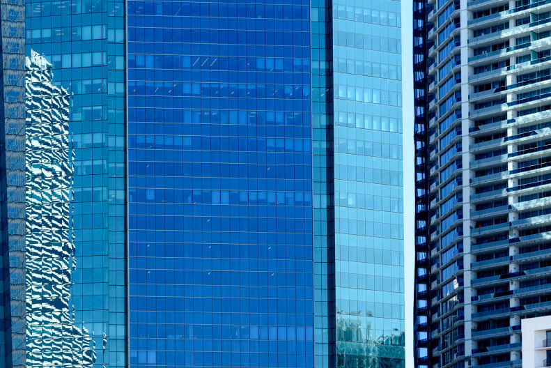 Miami Blue skies and architecture