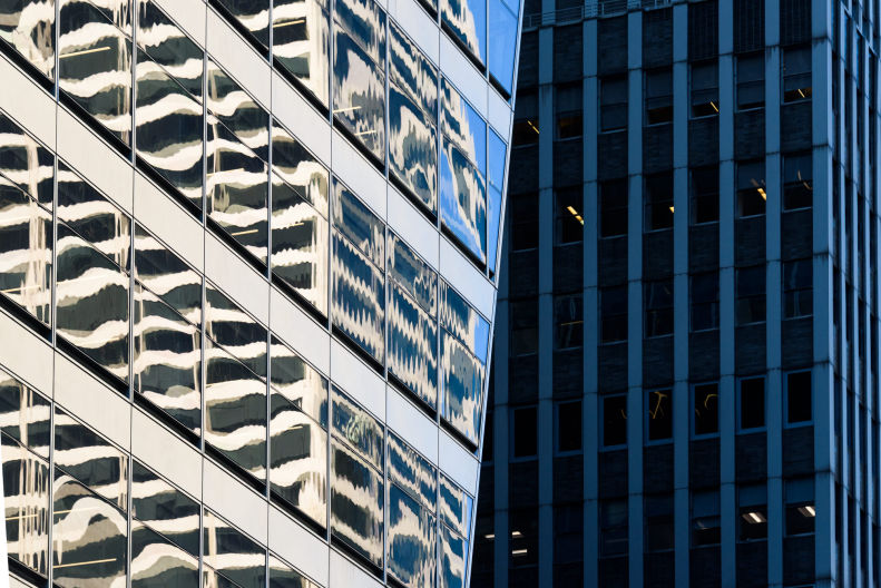 New York architecture reflections